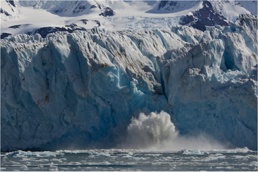 Glacier calving